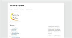 Desktop Screenshot of antologiaspoeticas.com